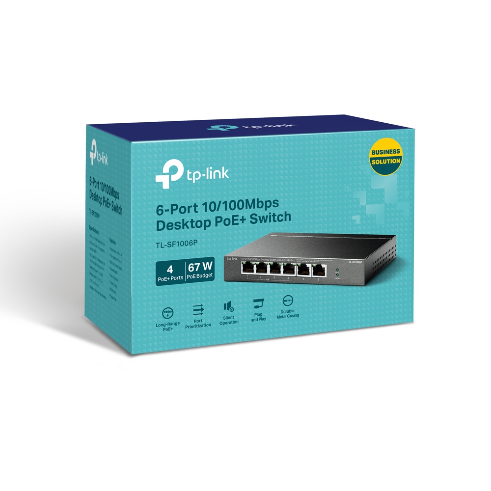 TL-SF1006P Hot Buys 6-Port 10/100Mbps Desktop PoE Switch with 4-Port