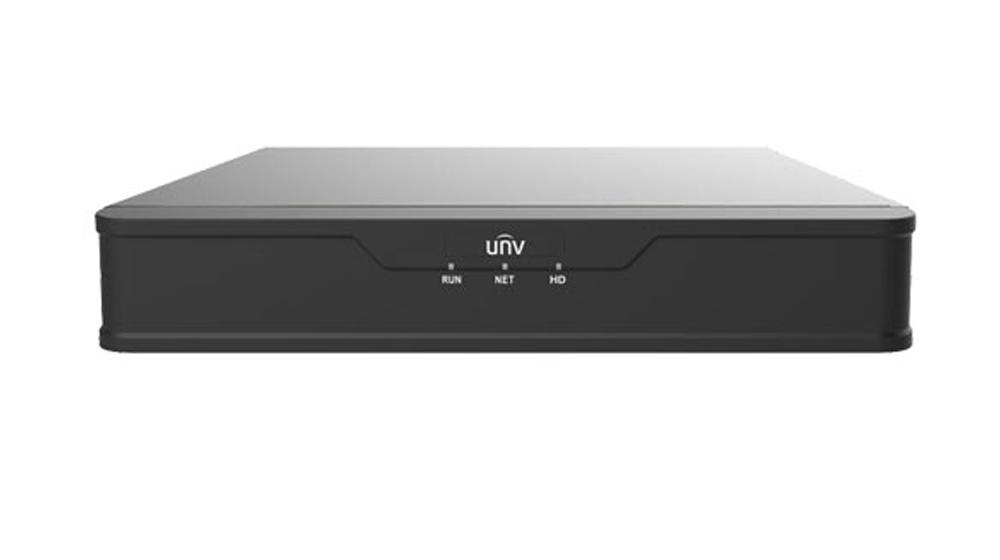 UNV ბრენდის 4 არხიანი IP ვიდეო ჩამწერი NVR - 1 მყარი დისკი, Easy სერია